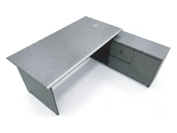 Grey Cairo desk with a return table